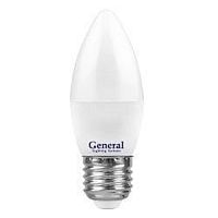 Лампа светодиодная General Свеча CF-7 E27 220В 10Вт 2700К картинка 